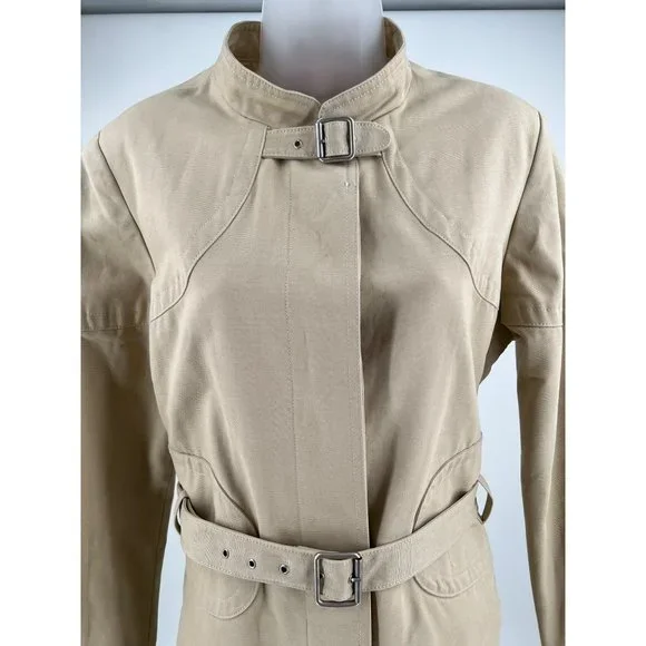 New See By Chloe Ladies Khaki Military Jacket Size 10 - Picture 2 of 12